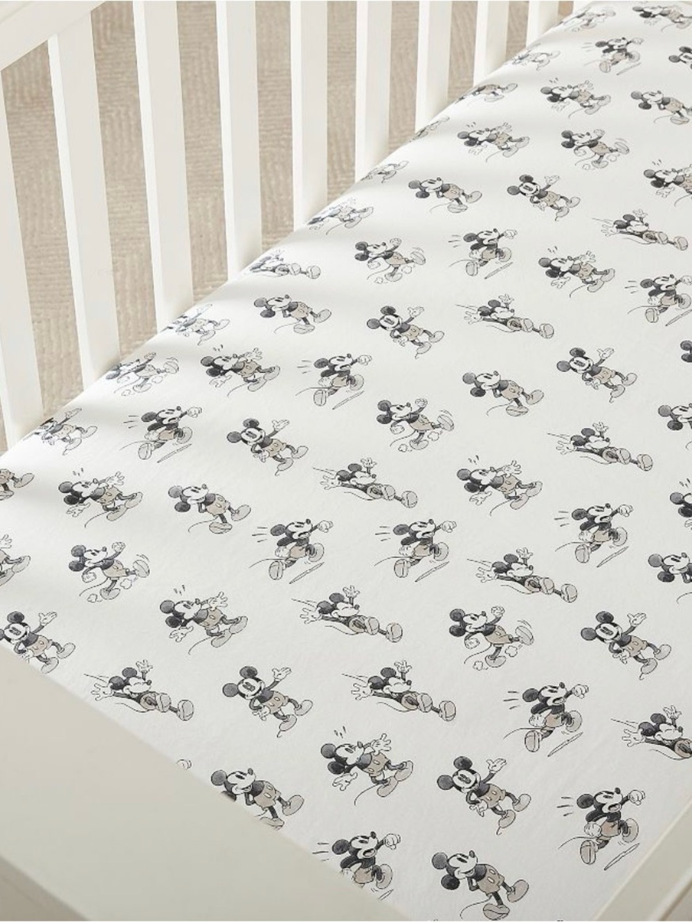 Pottery Barn Kids x Disney Mickey Mouse Crib Sheet